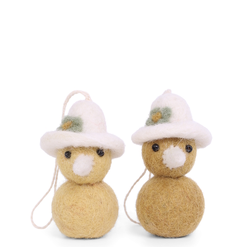 Chicken with Hat Yellow 2pk