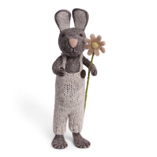 Bunny Big Grey pants & flower