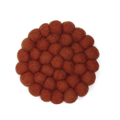 Coaster Small 2pk rust red