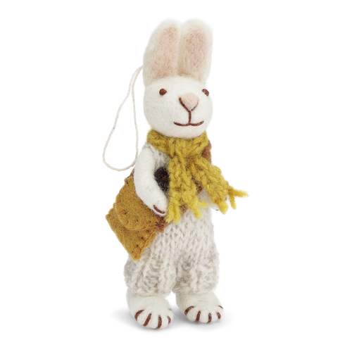 Bunny Small White ochre scarf & pants