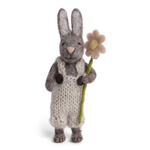 Bunny Small Grey pants & flower