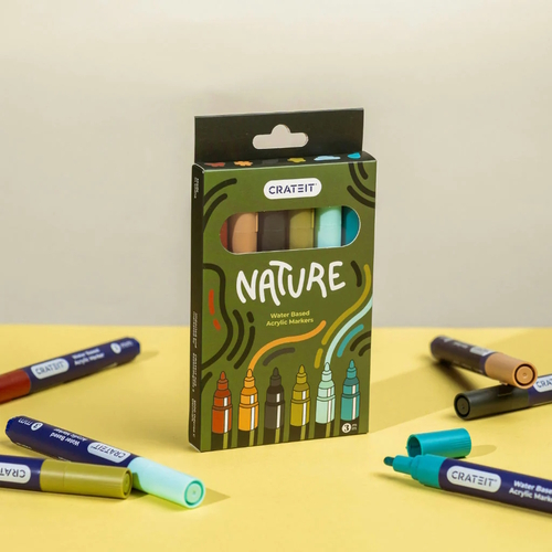 Nature Markers 3mm 6pk by Crateit