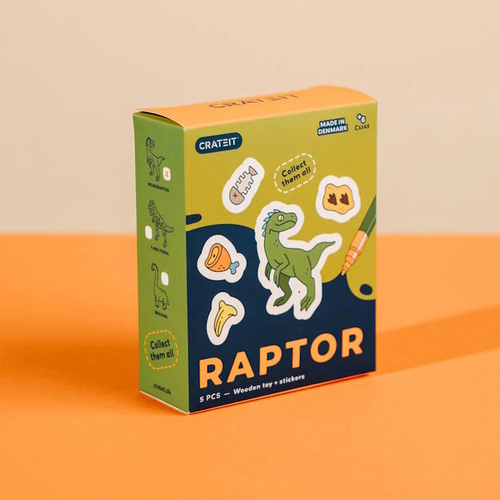 Dinosaur Raptor Wooden Toy