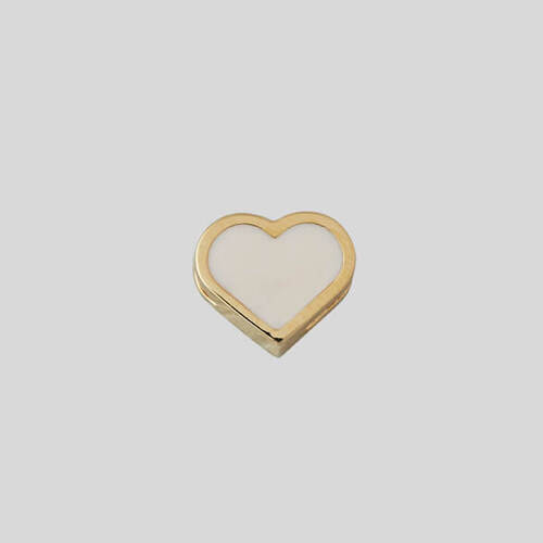 Heart Charm Gold nude