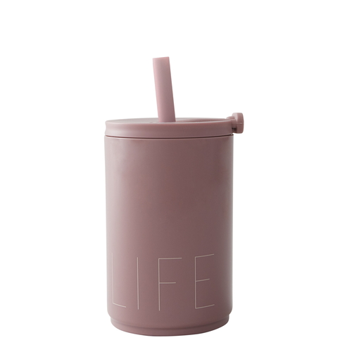 Travel Straw Cup 330ml Rose