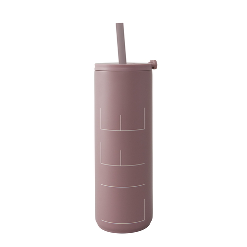 Travel Thermo Straw Cup Rose
