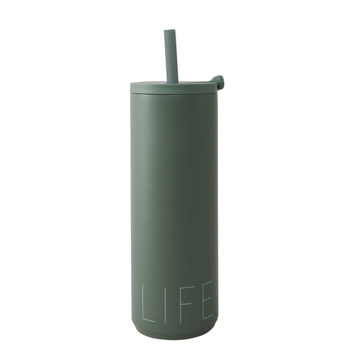 Travel Thermo Straw Cup Green