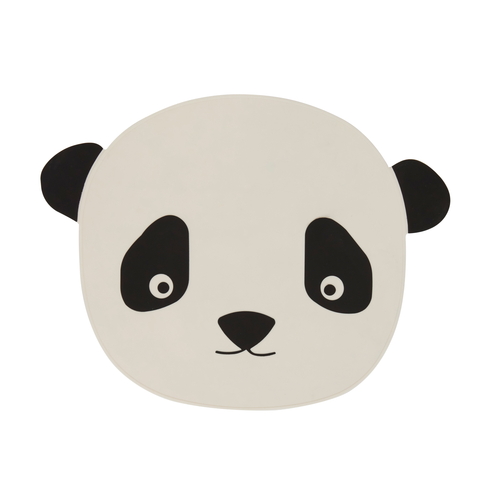 Placemat Panda white-black