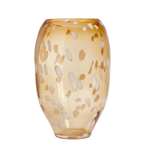 Jali Vase Large Amber