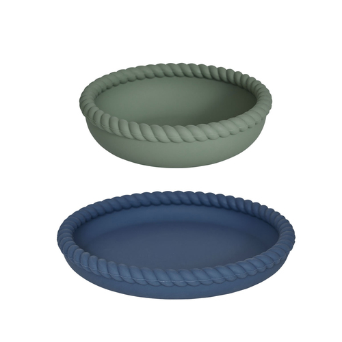 Mellow Plate & Bowl blue-olive