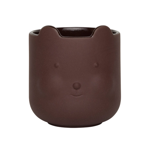 Bear Pot dark terracotta