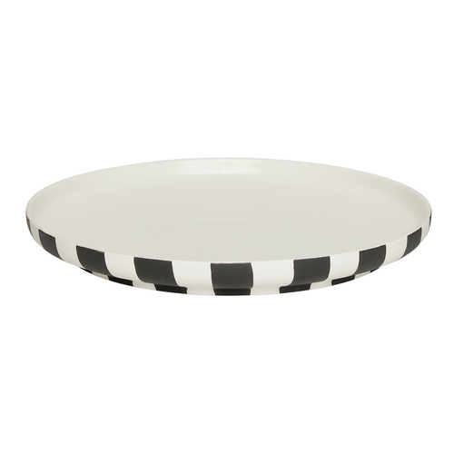 Toppu Dinner Plate white-black