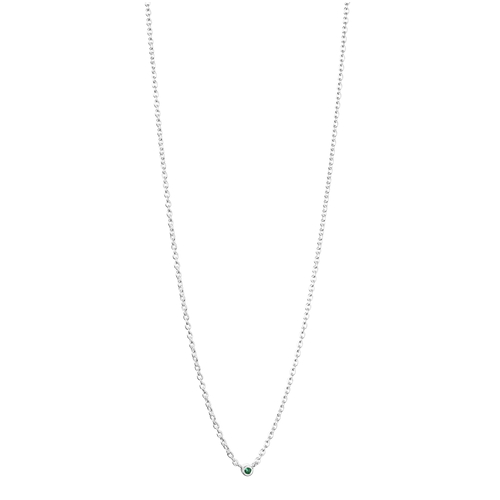 Micro Blink Necklace Green Emerald