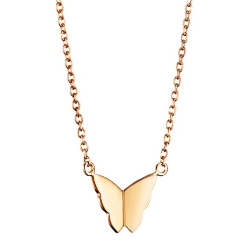 Little Miss Butterfly Necklace Gold