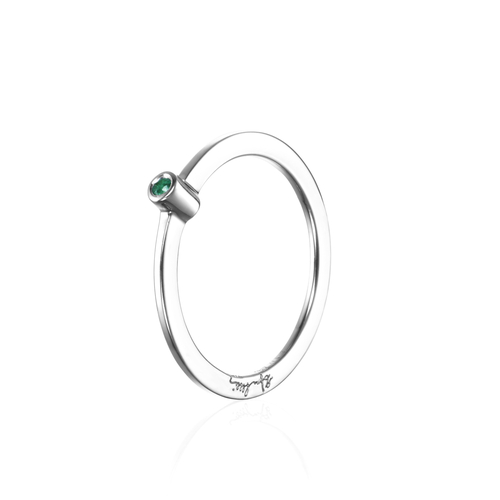 Micro Blink Ring Emerald