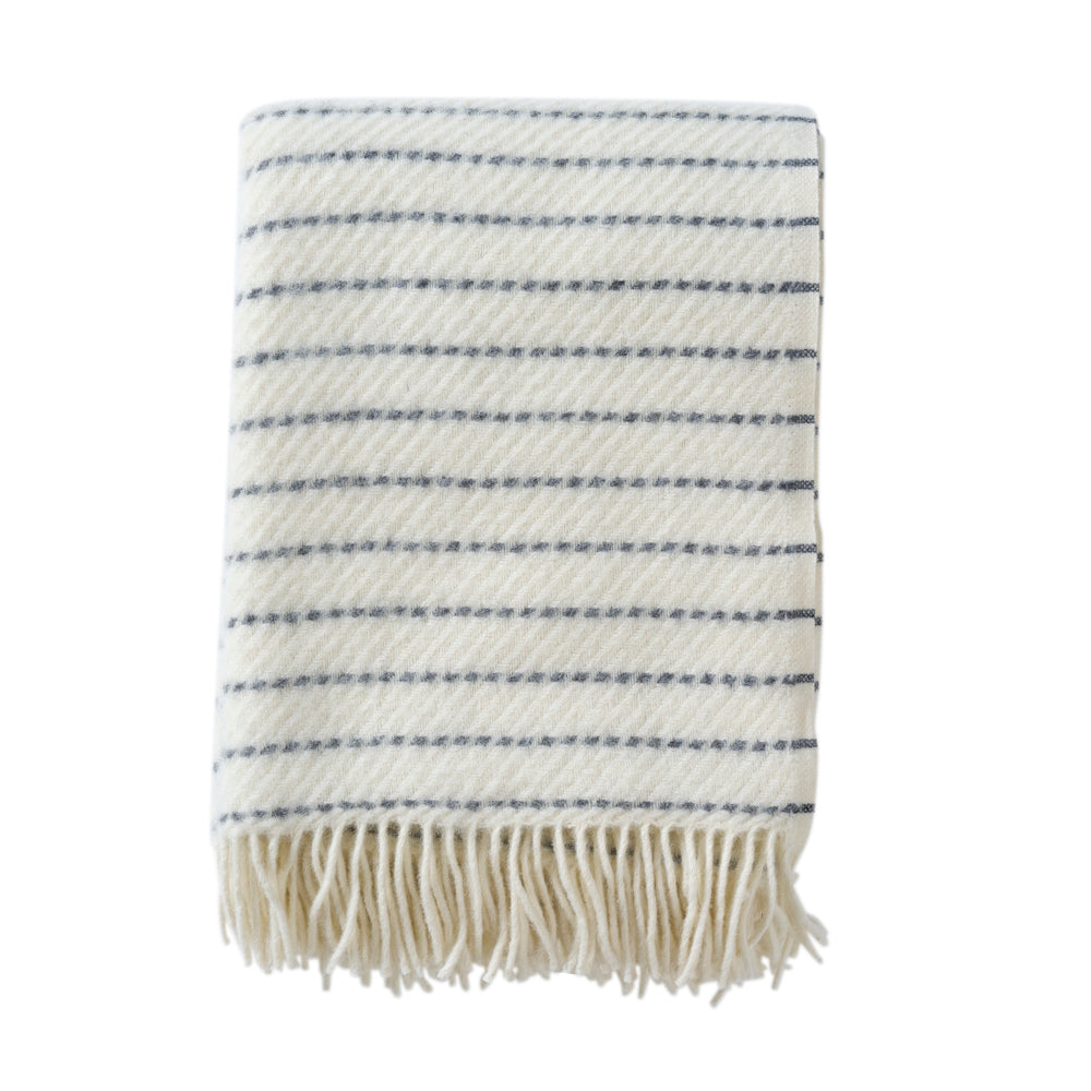Klippan Craft Eco Wool Blanket White-Grey