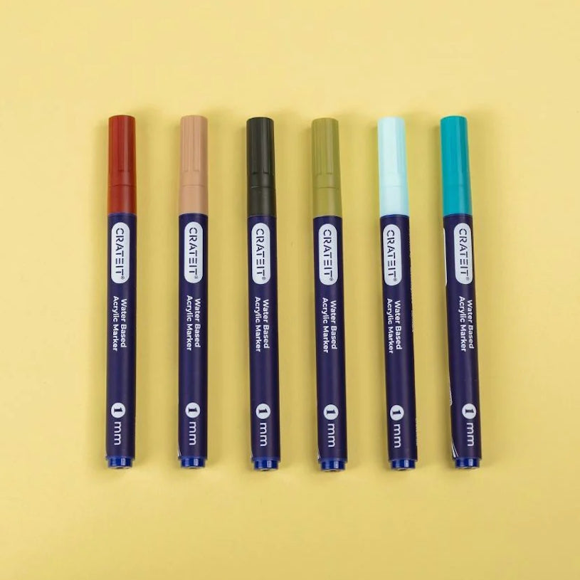 Crateit Nature Markers 1mm 6pk