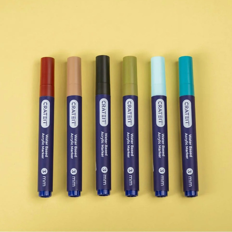 Crateit Nature Markers 3mm 6pk