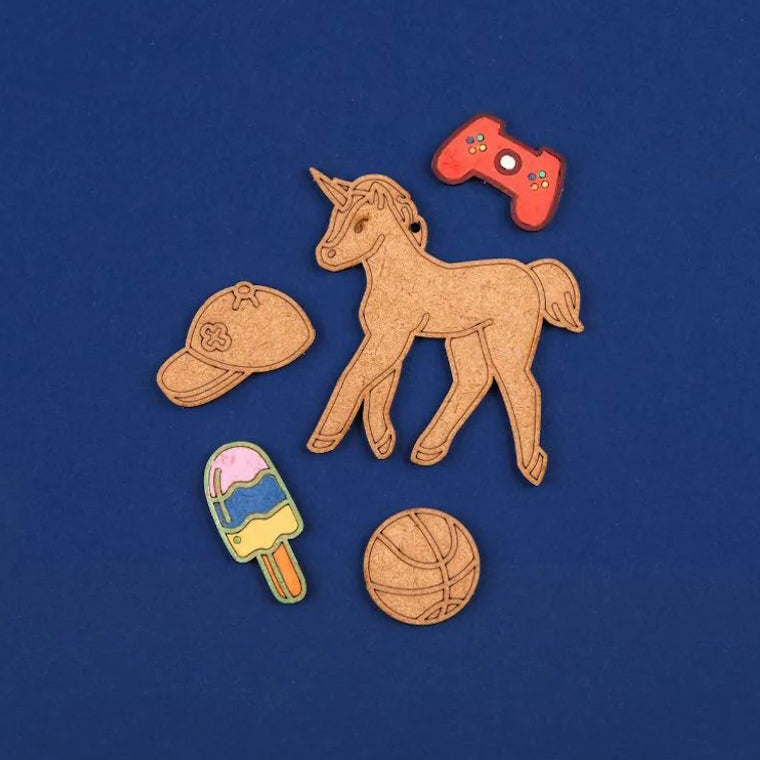 Crateit Unicorn Mint Wooden Toy