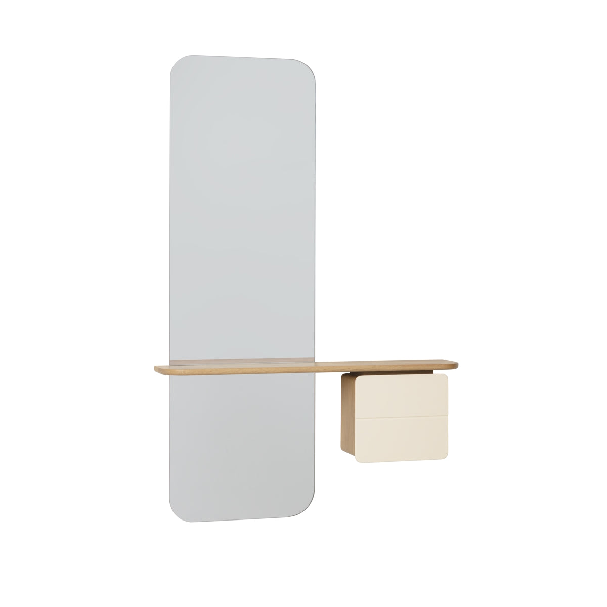 Umage One More Look Mirror Oak Pearl White