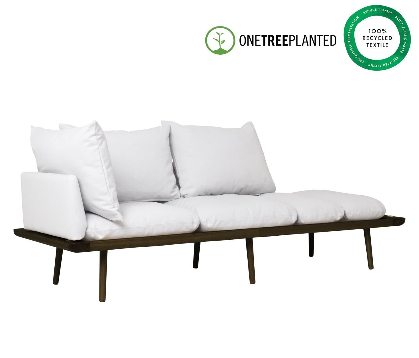 Umage Lounge Around 3 Seater Sofa Dark Oak