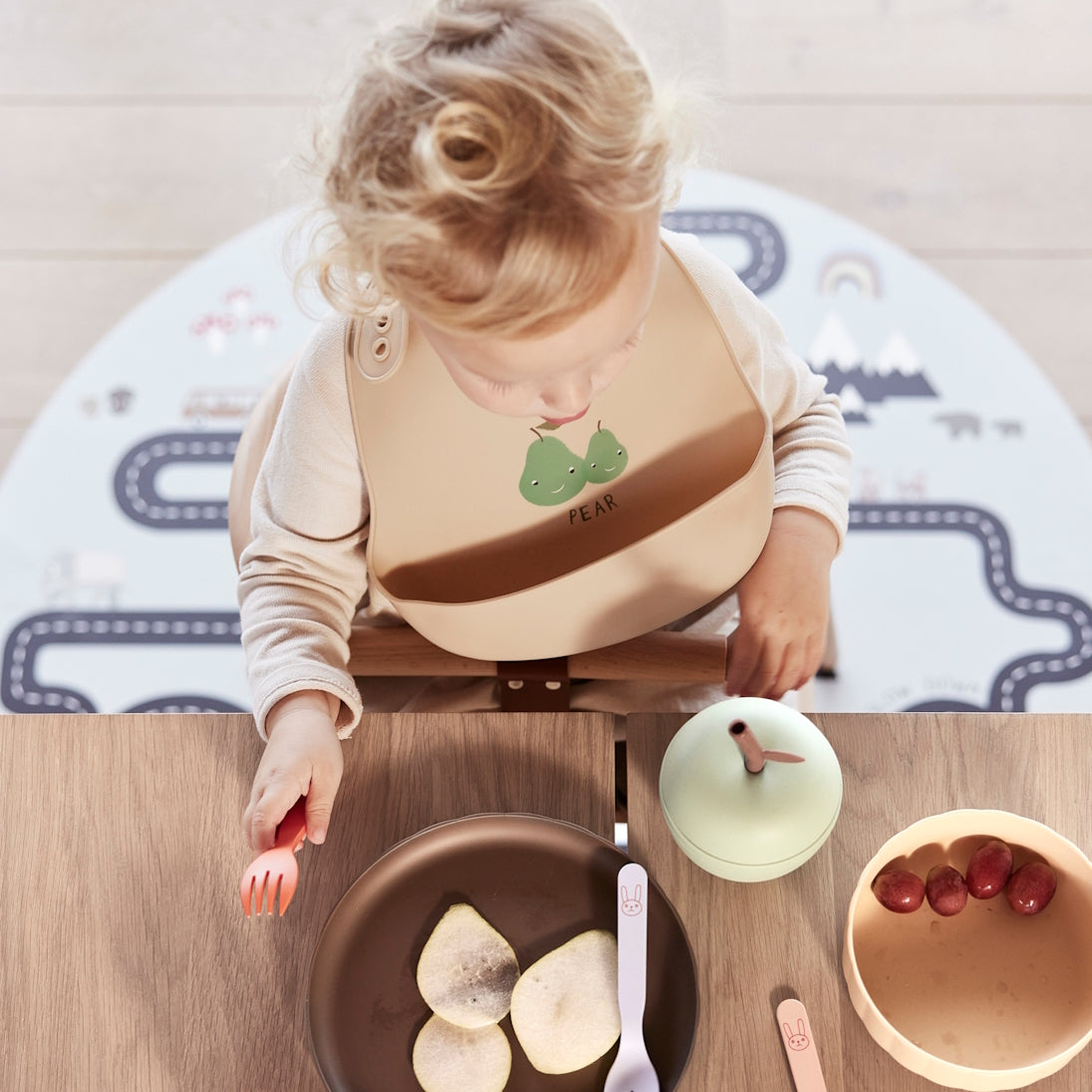 OYOY Yummy Bib caramel-butter 2pk