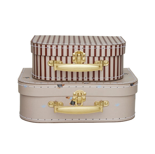 OYOY Mini Suitcase Toucan & Stripe 2pack