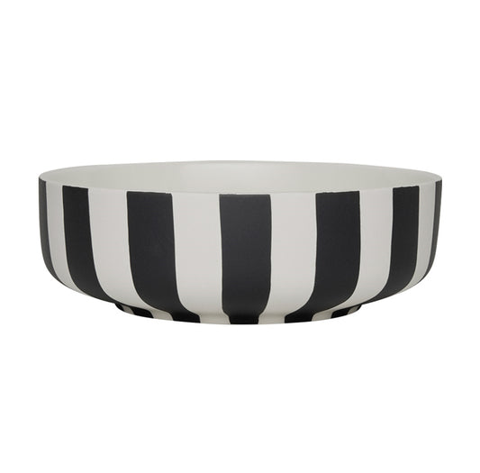 OYOY Toppu Bowl Large white-black