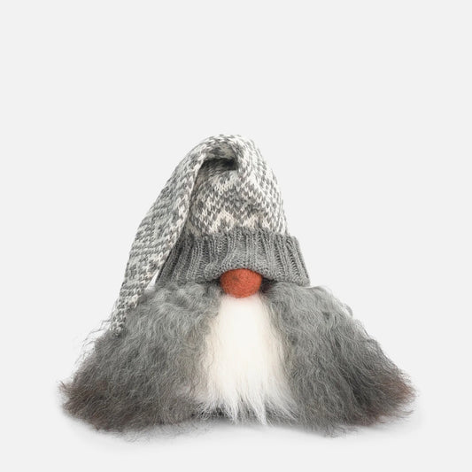 Asas Tomtebod Santa Valter Grey Knitted Hat