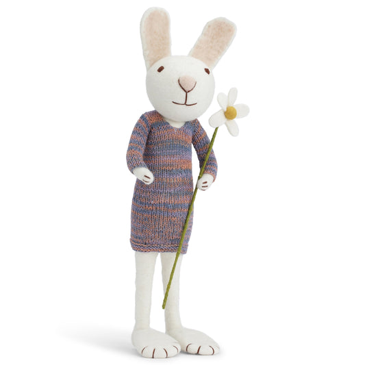 Gry & Sif Bunny XL White multi dress & daisy