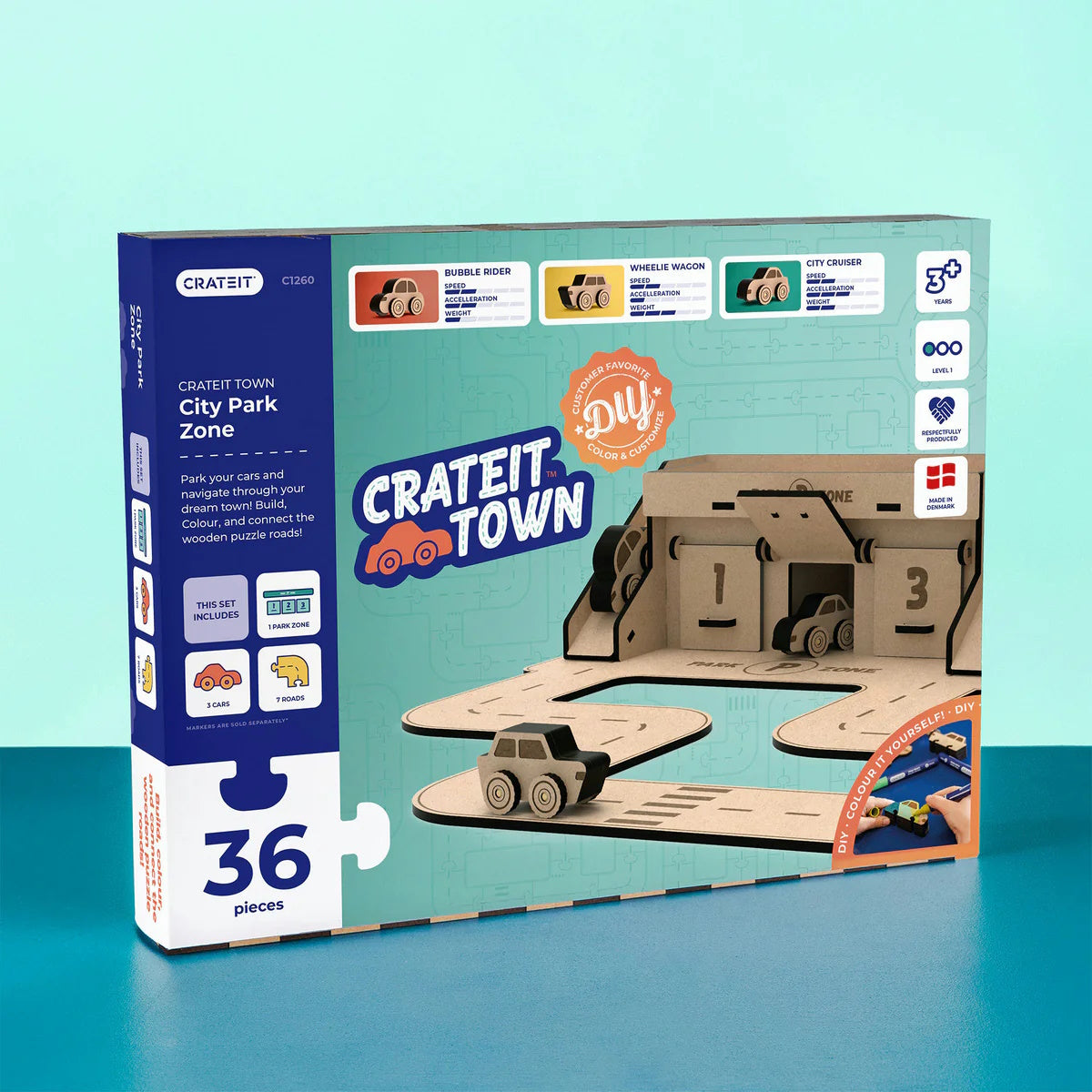 Crateit City Park Zone Wooden Toy