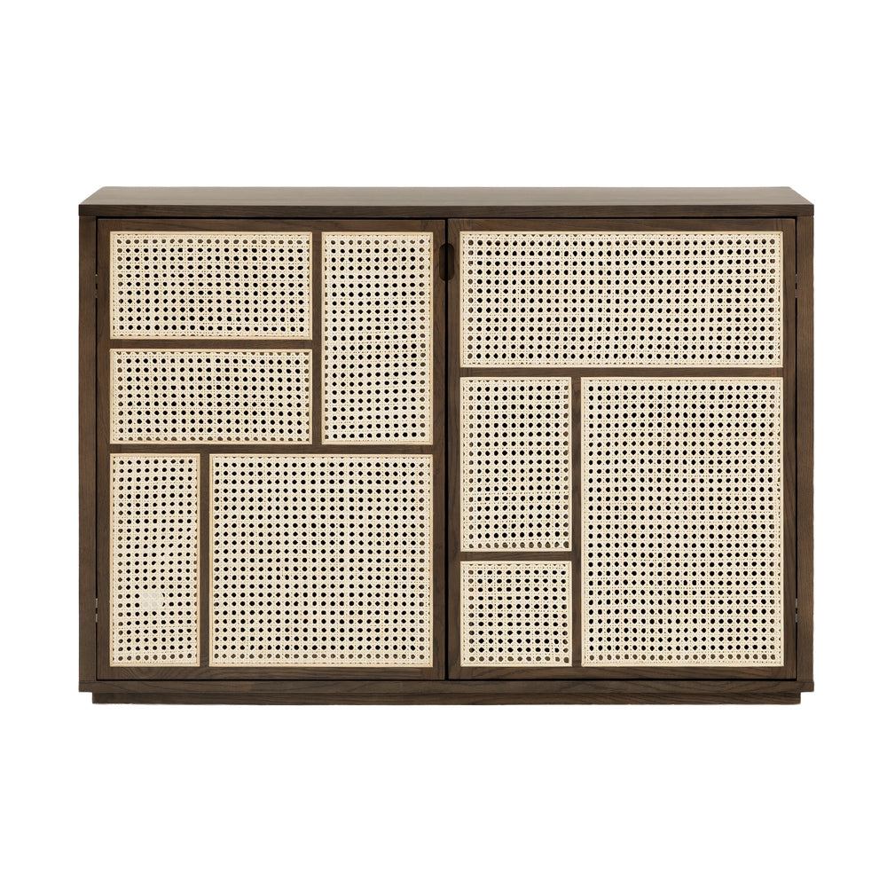 Design House Stockholm Air Sideboard Dark Oak-Rattan