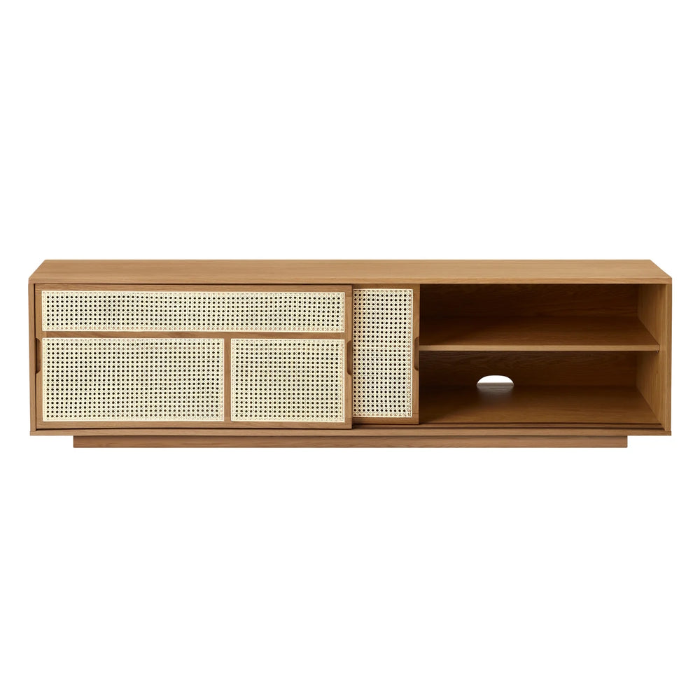 Design House Stockholm Air Sideboard Low Oak-Rattan Natural