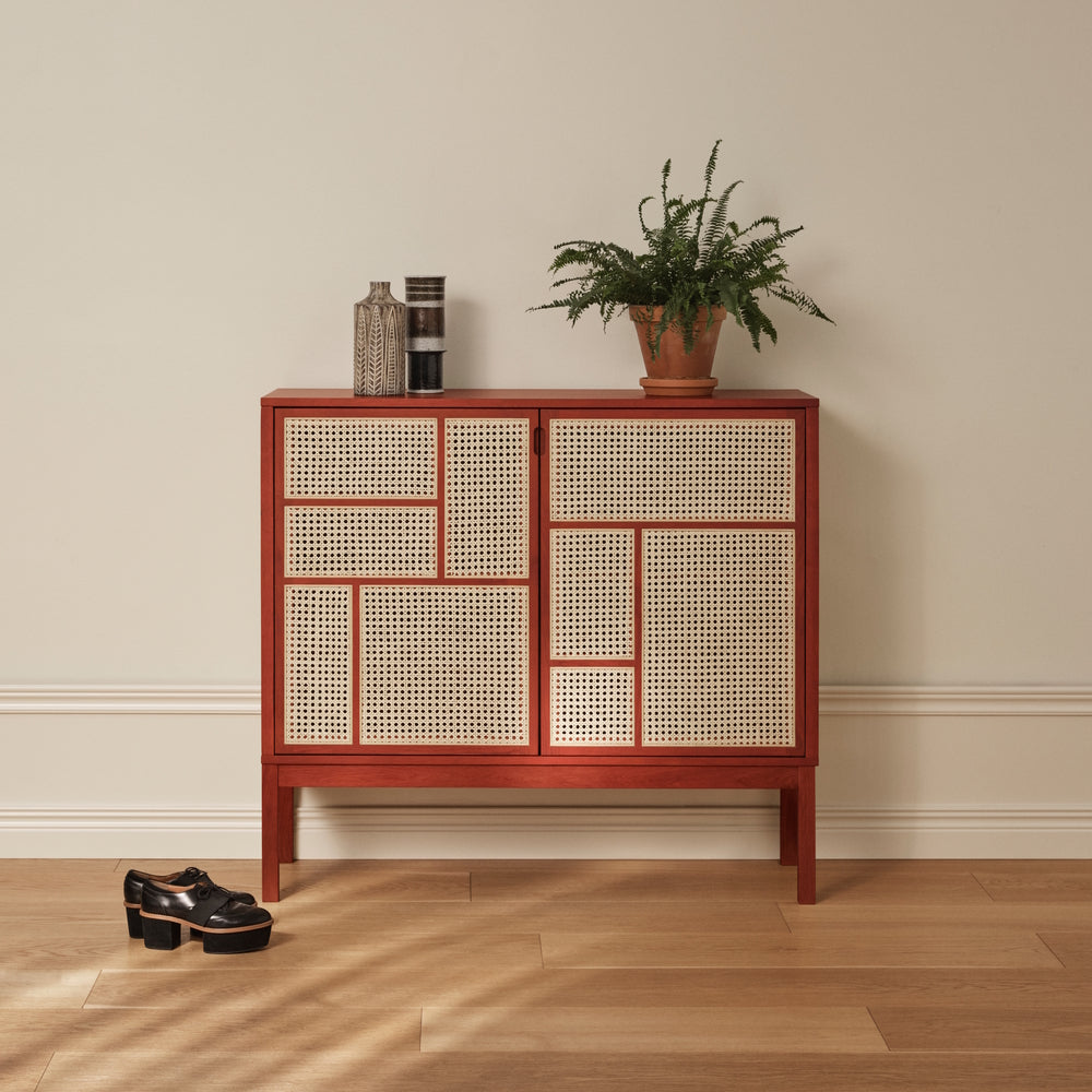 Design House Stockholm Air Sideboard With Legs Red