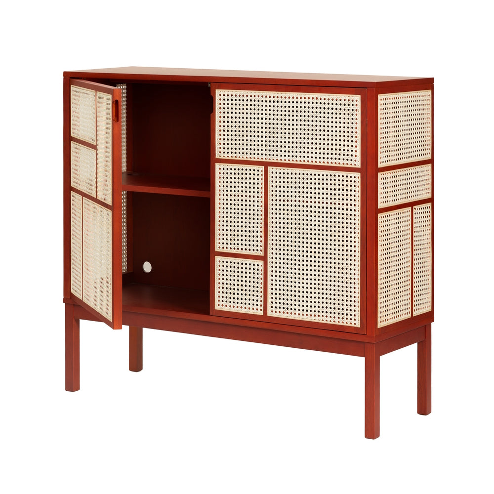 Design House Stockholm Air Sideboard With Legs Red