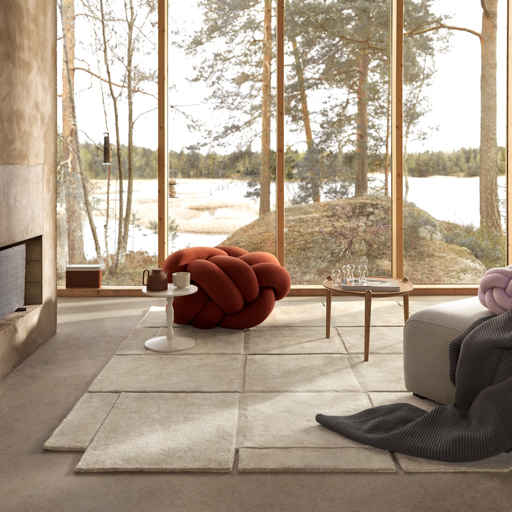Design House Stockholm Basket Rug Wool Beige