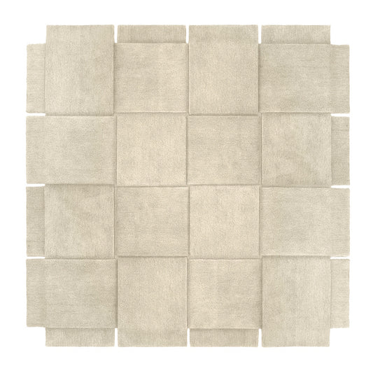 Design House Stockholm Basket Rug Wool 245x245 Beige