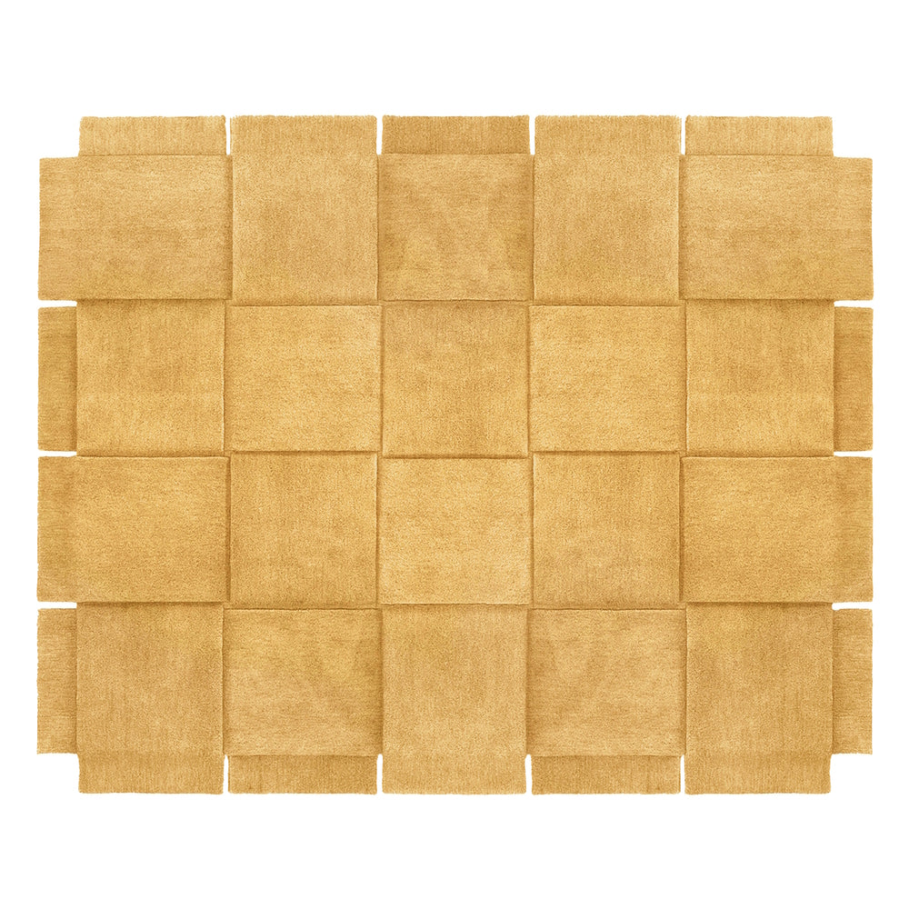 Design House Stockholm Basket Wool Rug Yellow Ochre 245x300