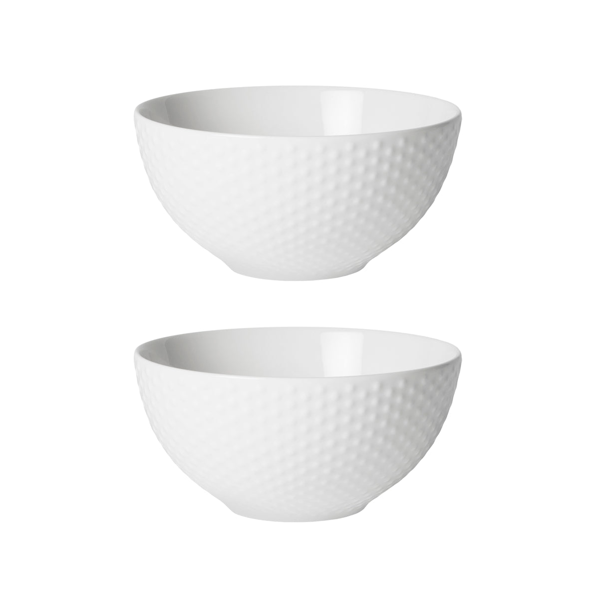 Design House Stockholm Blond Soup Bowl 600ml White Dot 2pk