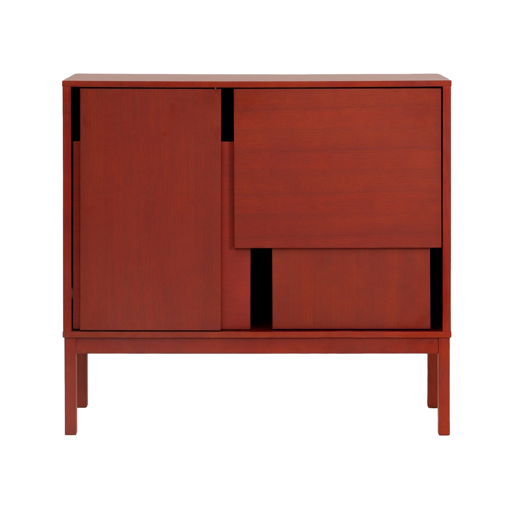 Design House Stockholm Layer Sideboard With Legs Red