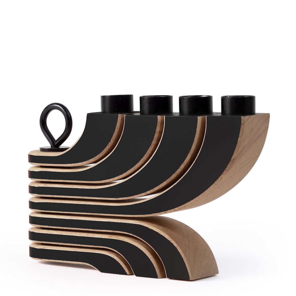 Design House Stockholm Nordic Light Candle Holder 4 black
