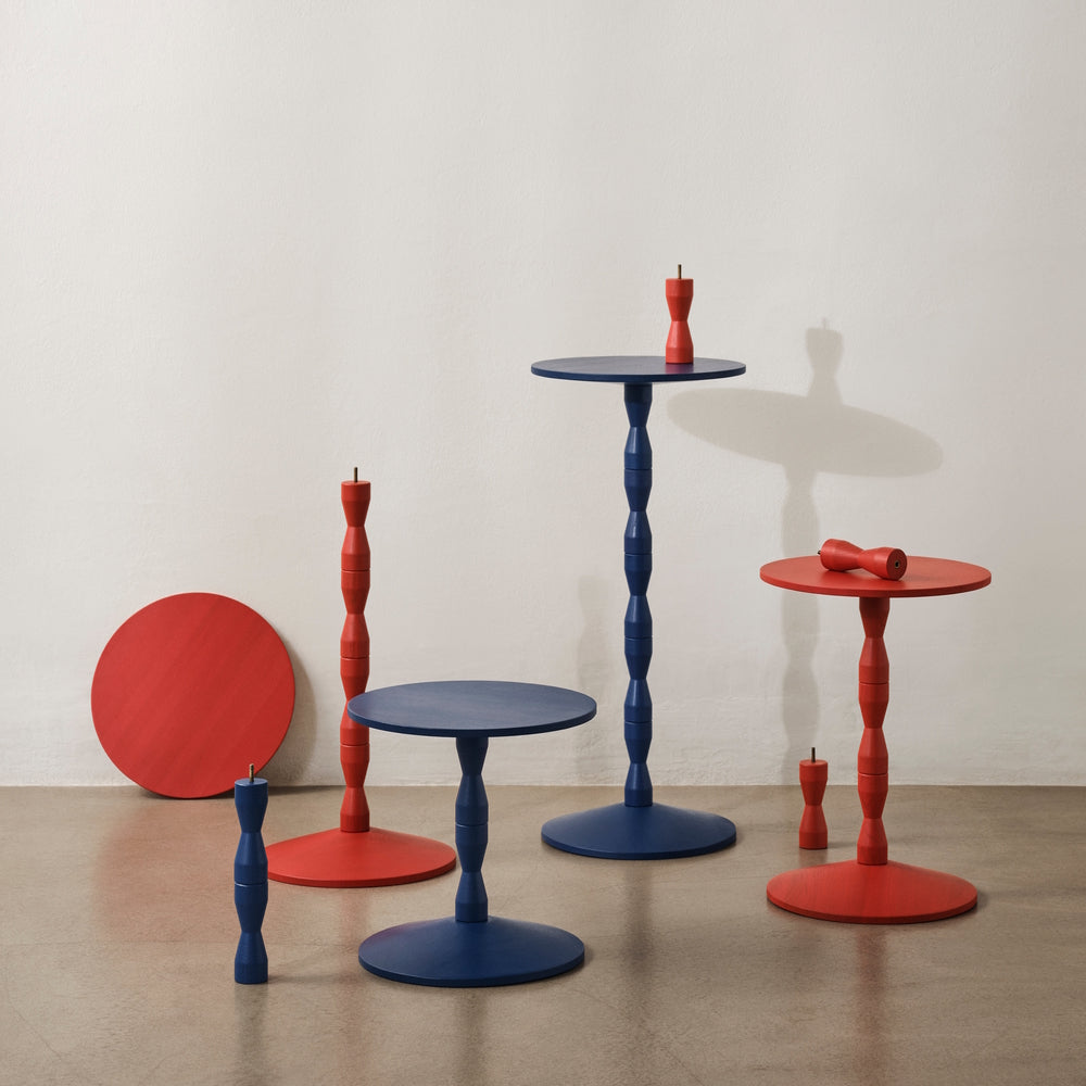 Design House Stockholm Pedestal Table Red