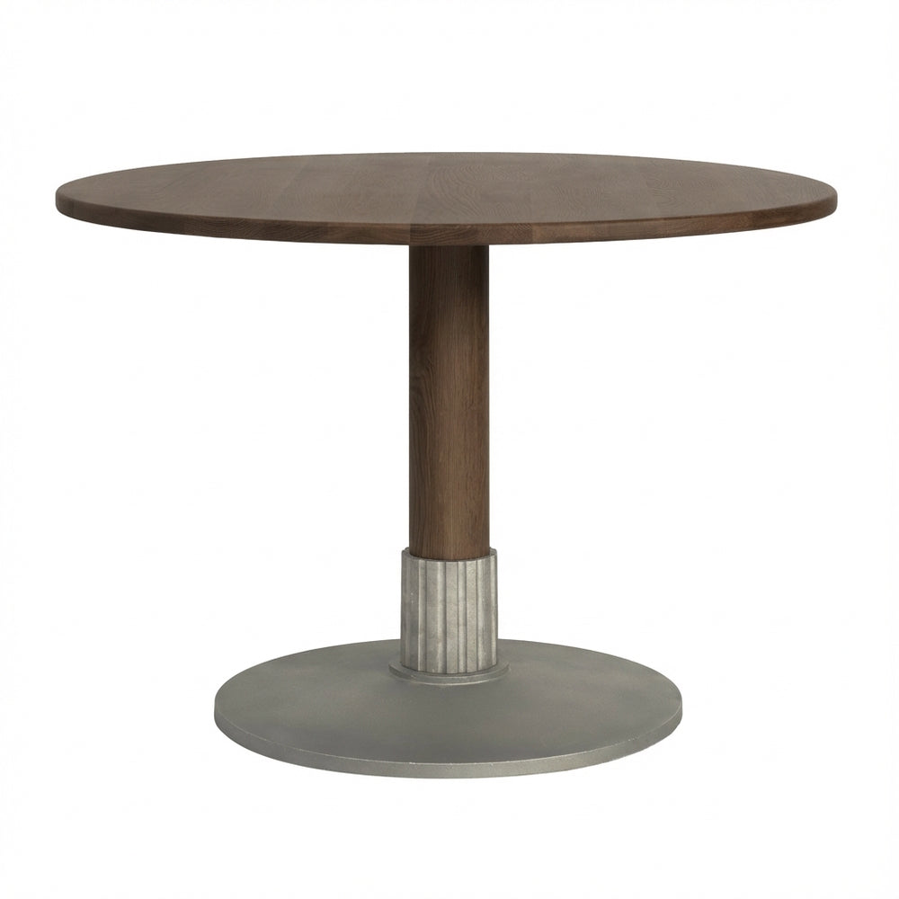 Design House Stockholm Tock Table Round Dark Oak