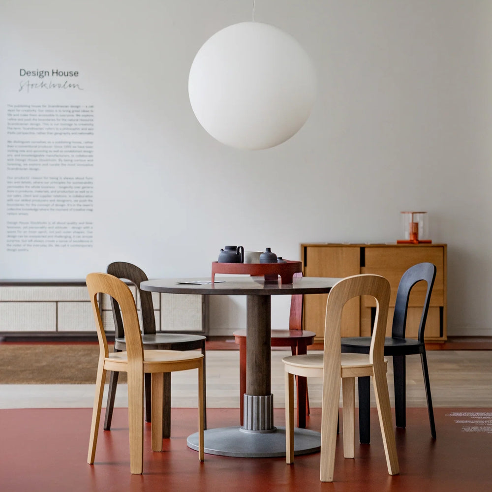 Design House Stockholm Tock Table Round Dark Oak