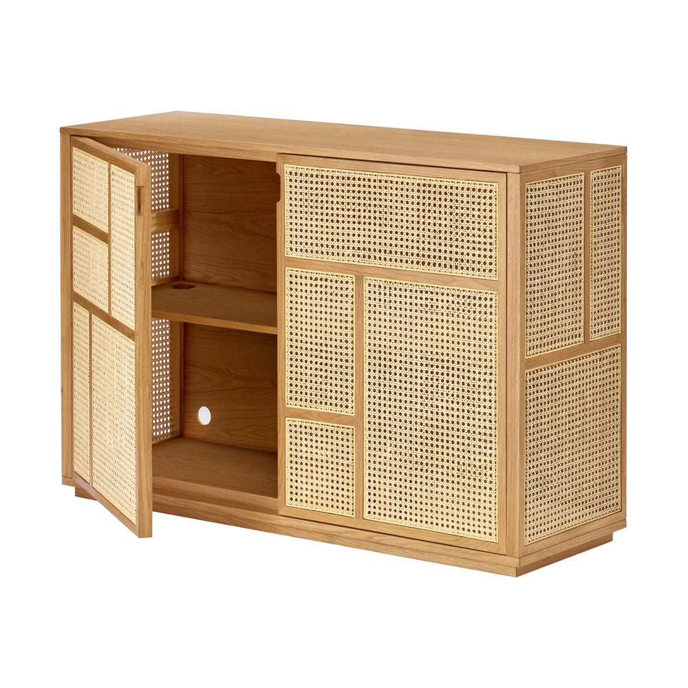 Design House Stockholm Air Sideboard Oak-Rattan Natural
