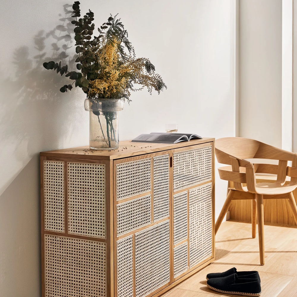 Design House Stockholm Air Sideboard Oak-Rattan Natural