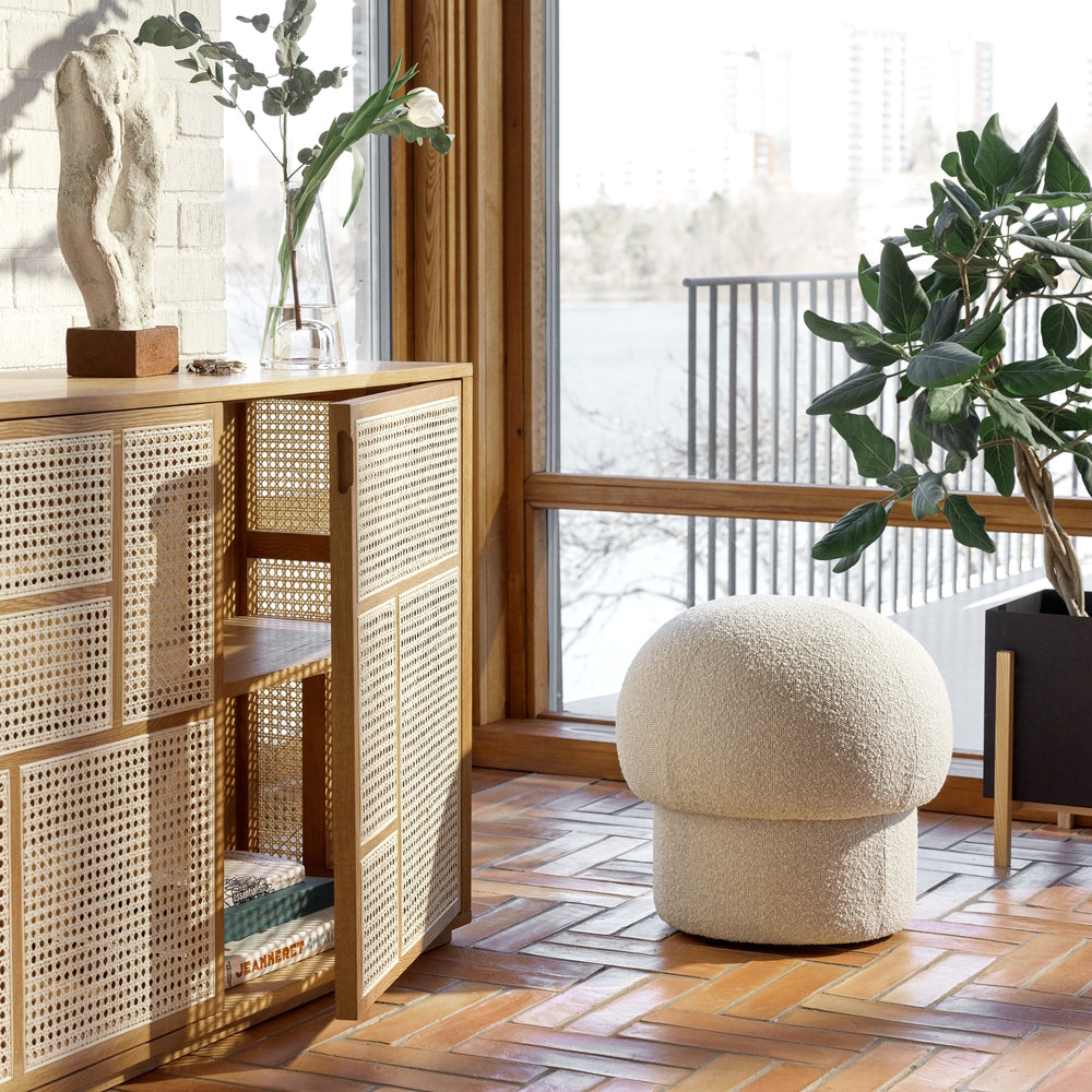 Design House Stockholm Uno Pouf 50cm Cream