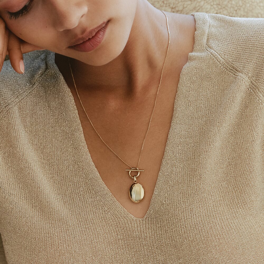 Edblad Behold Locket Necklace Gold