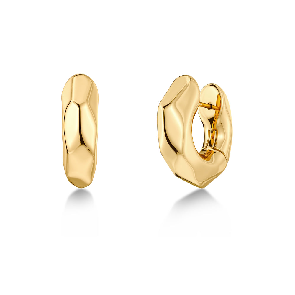 Edblad Crystalite Hoops L Gold