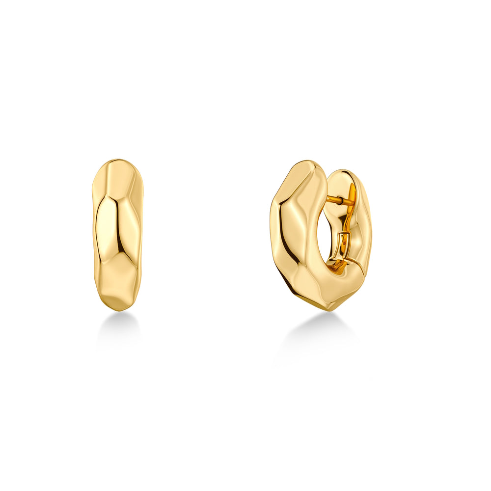 Edblad Crystalite Hoops S Gold